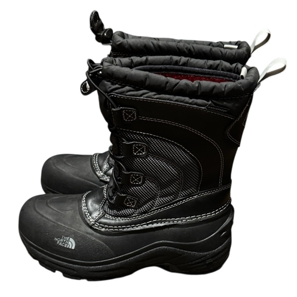 NorthFace Therma Felt Snow Boots Big Kids Size 4 Unisex Black - Picture 1 of 10